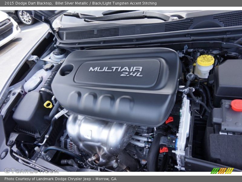 Billet Silver Metallic / Black/Light Tungsten Accent Stitching 2015 Dodge Dart Blacktop