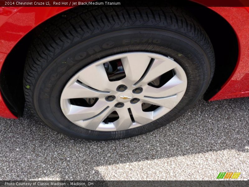 Red Hot / Jet Black/Medium Titanium 2014 Chevrolet Cruze LS