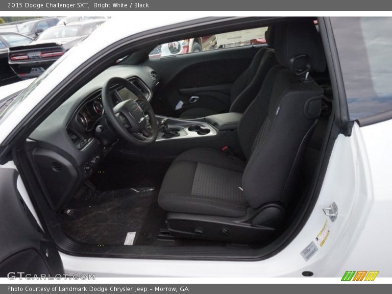 Bright White / Black 2015 Dodge Challenger SXT