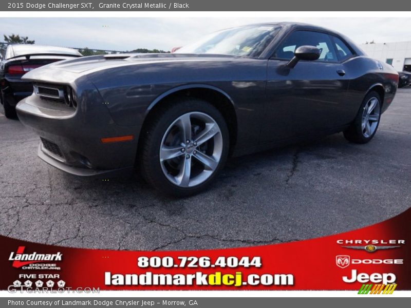 Granite Crystal Metallic / Black 2015 Dodge Challenger SXT