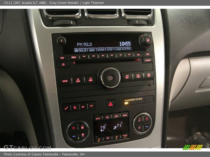 Gray Green Metallic / Light Titanium 2011 GMC Acadia SLT AWD