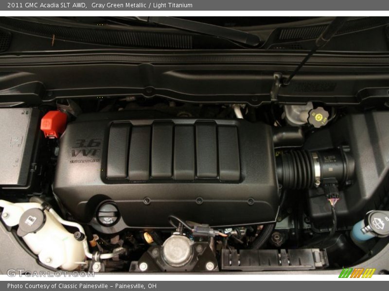 Gray Green Metallic / Light Titanium 2011 GMC Acadia SLT AWD