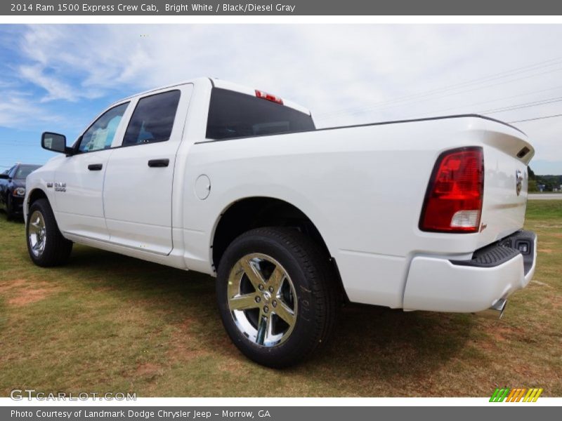 Bright White / Black/Diesel Gray 2014 Ram 1500 Express Crew Cab