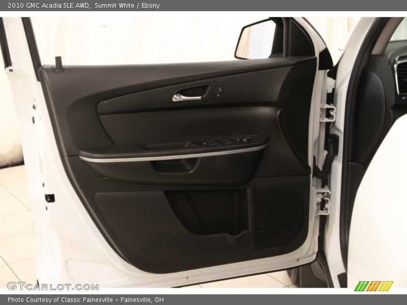 Summit White / Ebony 2010 GMC Acadia SLE AWD