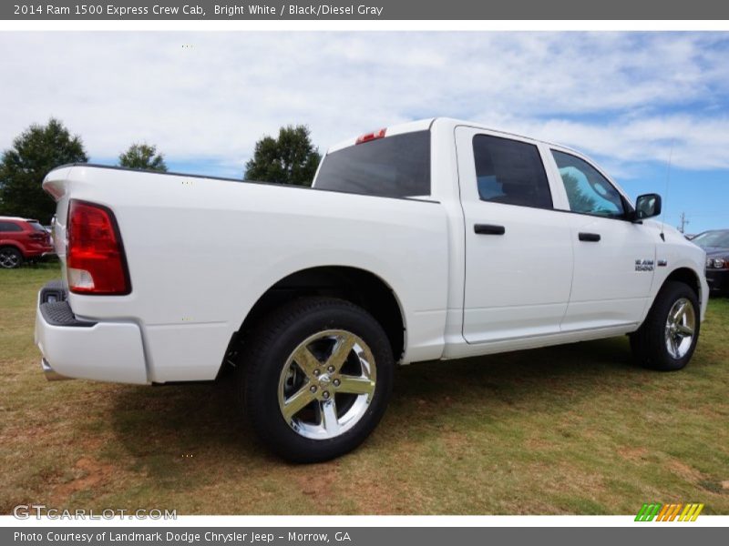 Bright White / Black/Diesel Gray 2014 Ram 1500 Express Crew Cab