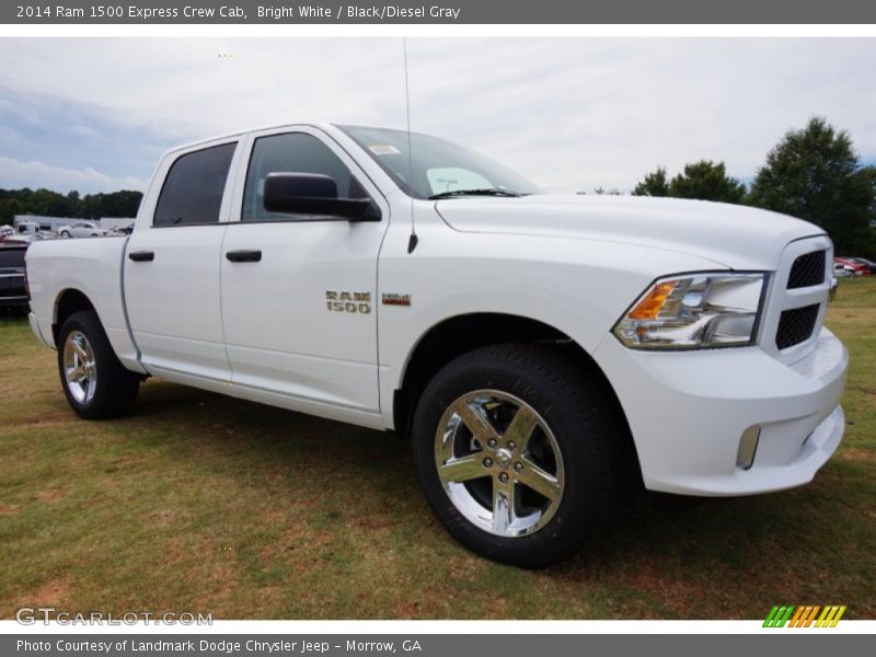 Bright White / Black/Diesel Gray 2014 Ram 1500 Express Crew Cab