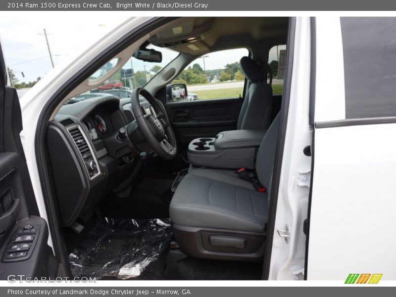 Bright White / Black/Diesel Gray 2014 Ram 1500 Express Crew Cab