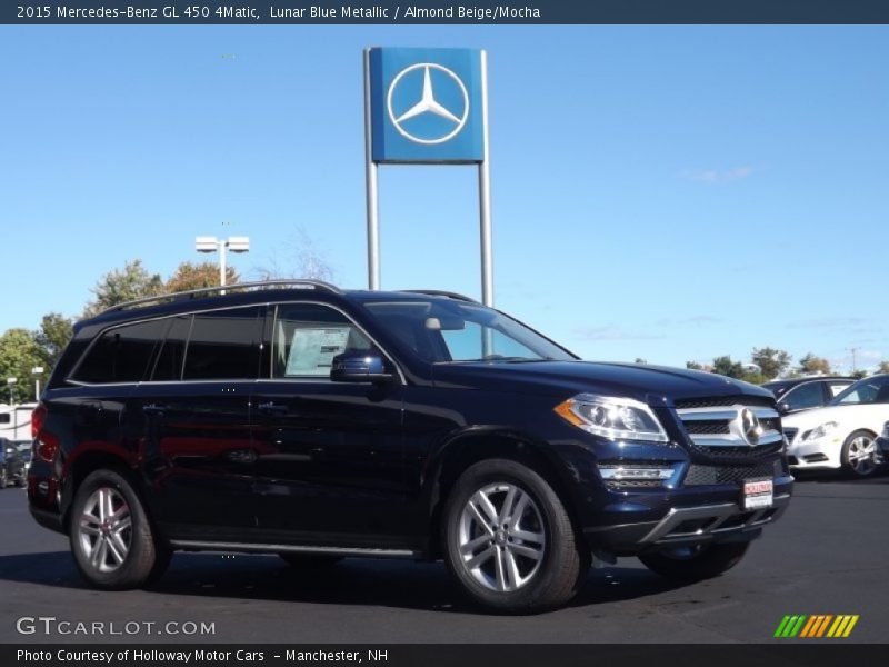 Lunar Blue Metallic / Almond Beige/Mocha 2015 Mercedes-Benz GL 450 4Matic