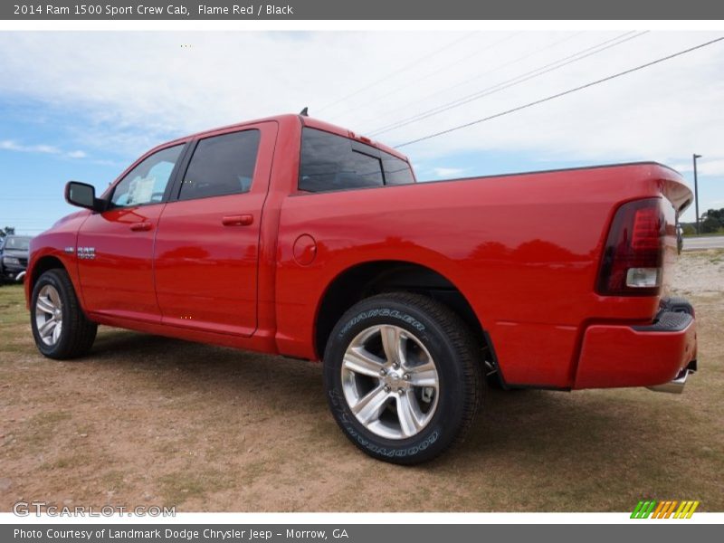 Flame Red / Black 2014 Ram 1500 Sport Crew Cab