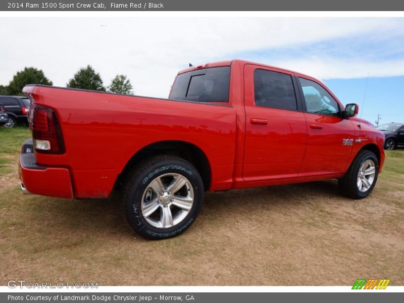 Flame Red / Black 2014 Ram 1500 Sport Crew Cab
