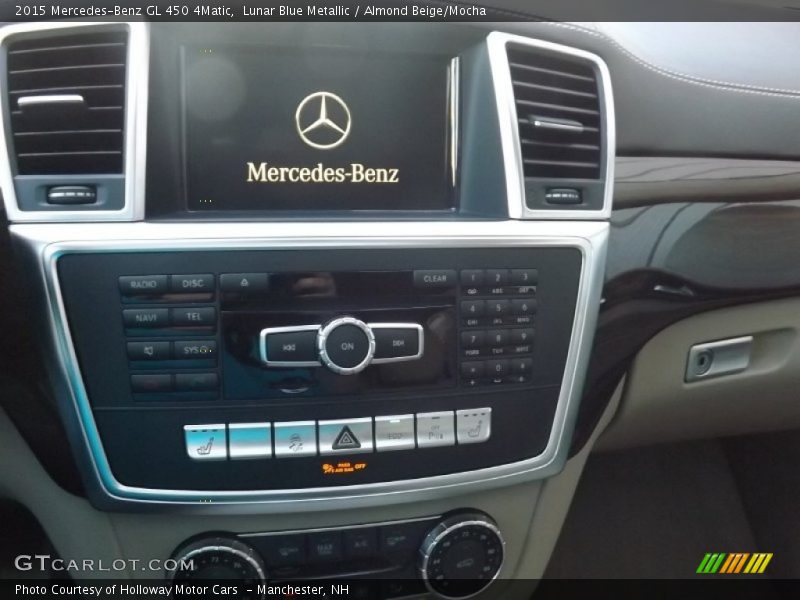Lunar Blue Metallic / Almond Beige/Mocha 2015 Mercedes-Benz GL 450 4Matic