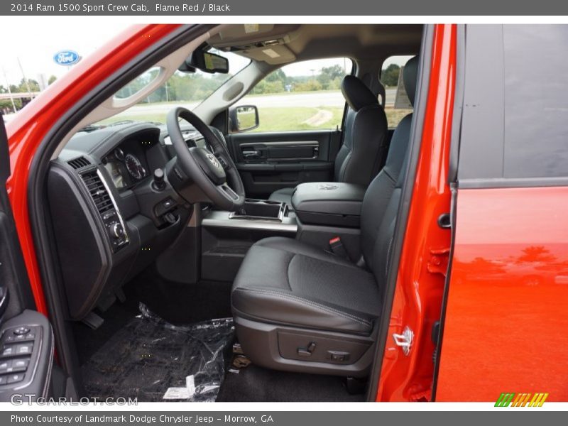 Flame Red / Black 2014 Ram 1500 Sport Crew Cab