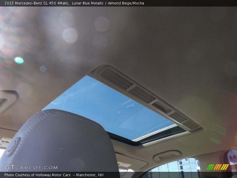 Lunar Blue Metallic / Almond Beige/Mocha 2015 Mercedes-Benz GL 450 4Matic
