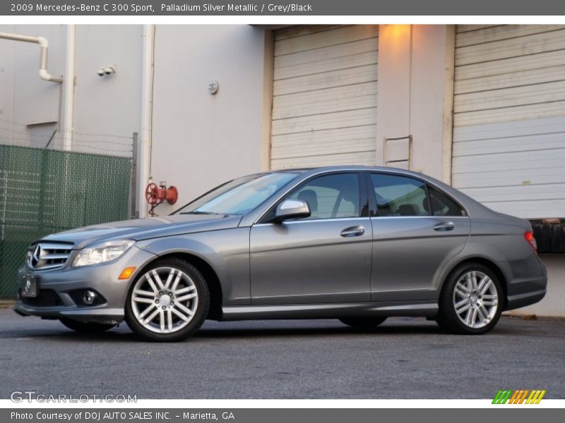 Palladium Silver Metallic / Grey/Black 2009 Mercedes-Benz C 300 Sport