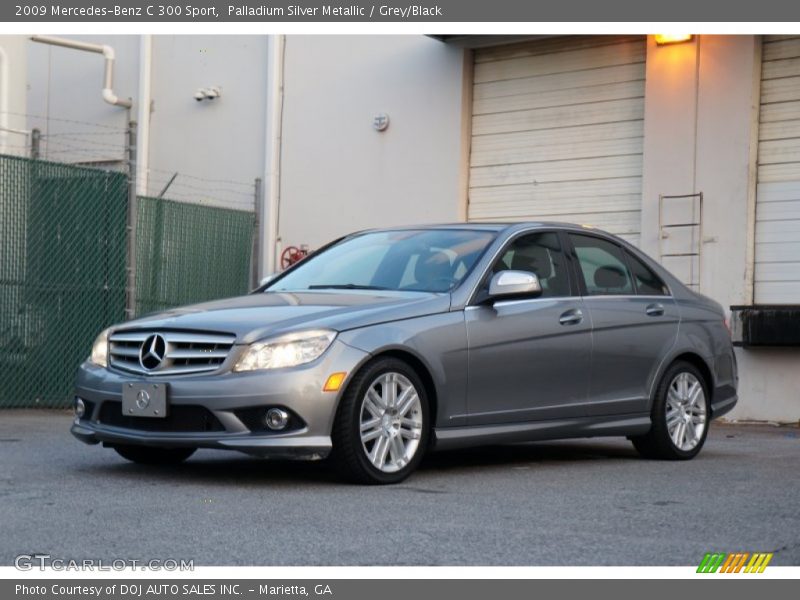 Palladium Silver Metallic / Grey/Black 2009 Mercedes-Benz C 300 Sport