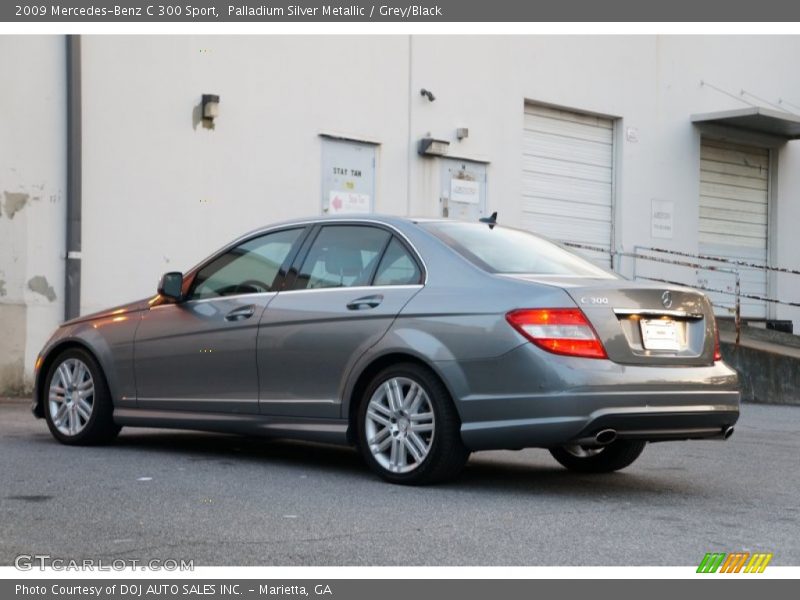 Palladium Silver Metallic / Grey/Black 2009 Mercedes-Benz C 300 Sport