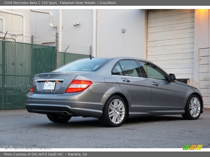 Palladium Silver Metallic / Grey/Black 2009 Mercedes-Benz C 300 Sport