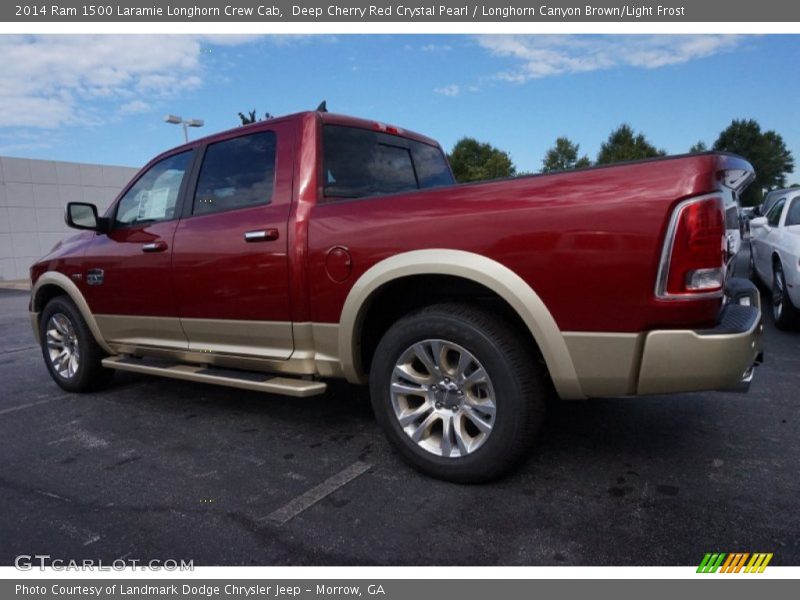 Deep Cherry Red Crystal Pearl / Longhorn Canyon Brown/Light Frost 2014 Ram 1500 Laramie Longhorn Crew Cab