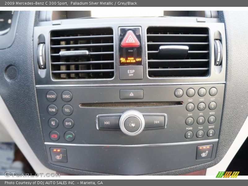 Palladium Silver Metallic / Grey/Black 2009 Mercedes-Benz C 300 Sport