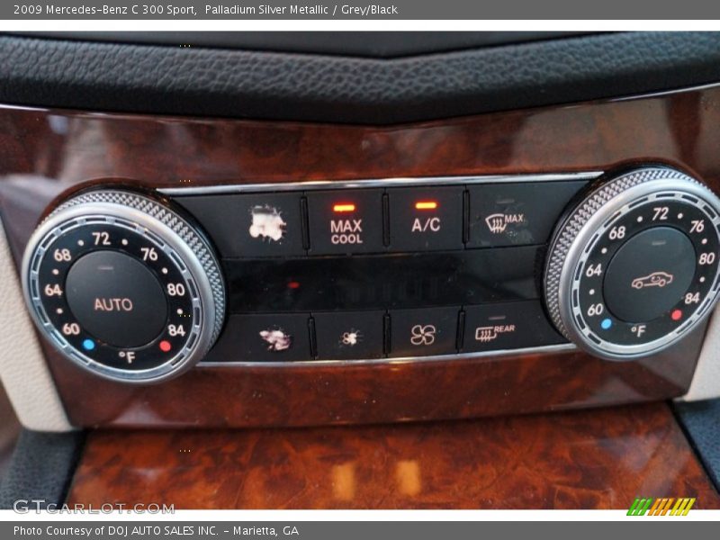 Palladium Silver Metallic / Grey/Black 2009 Mercedes-Benz C 300 Sport