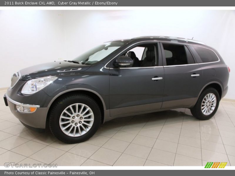 Cyber Gray Metallic / Ebony/Ebony 2011 Buick Enclave CXL AWD