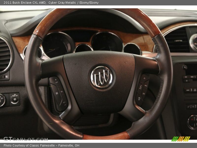 Cyber Gray Metallic / Ebony/Ebony 2011 Buick Enclave CXL AWD