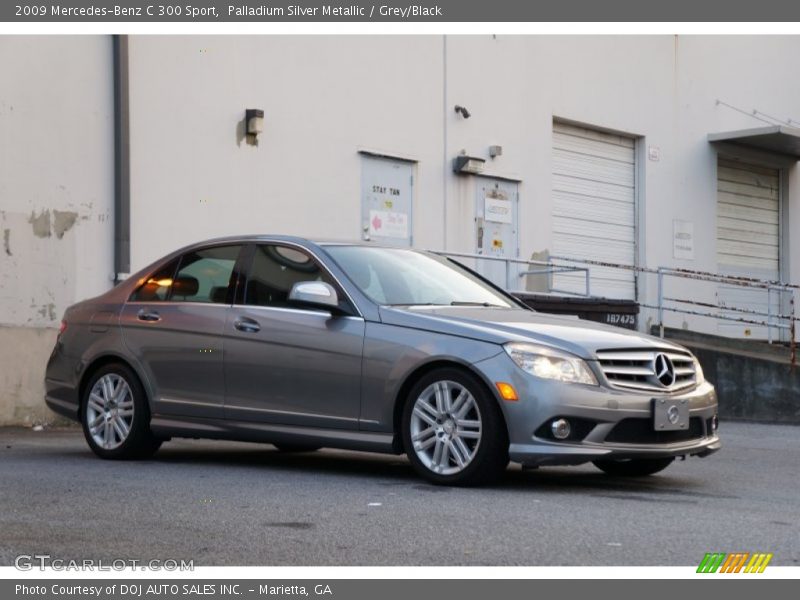 Palladium Silver Metallic / Grey/Black 2009 Mercedes-Benz C 300 Sport