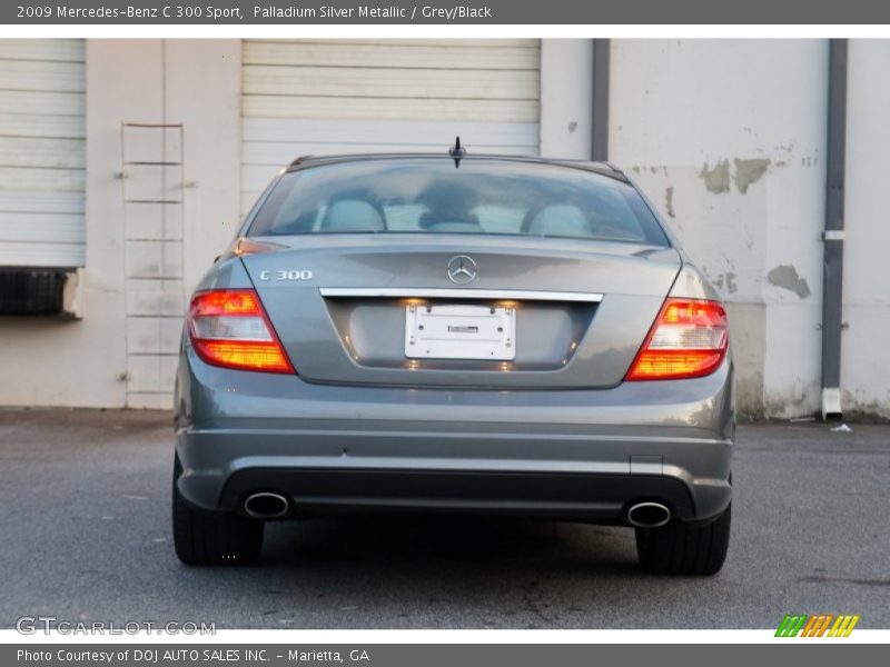 Palladium Silver Metallic / Grey/Black 2009 Mercedes-Benz C 300 Sport
