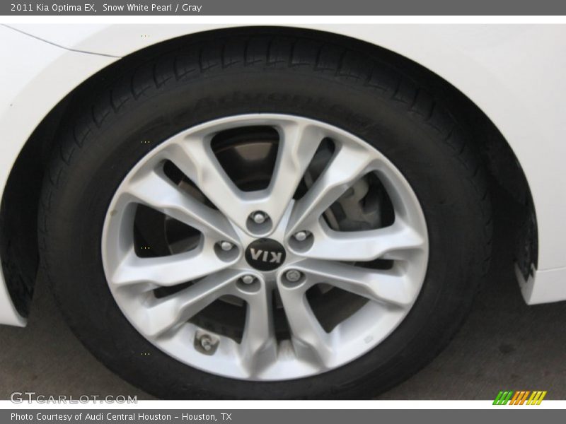 Snow White Pearl / Gray 2011 Kia Optima EX