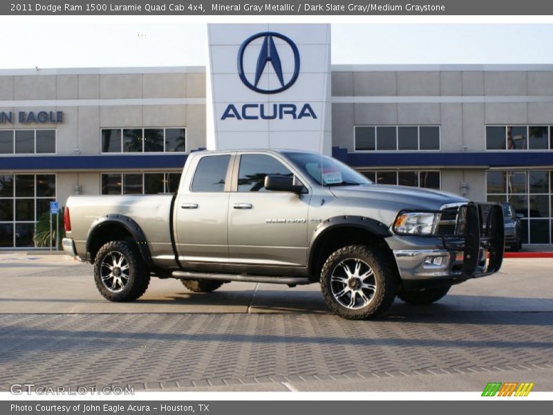 Mineral Gray Metallic / Dark Slate Gray/Medium Graystone 2011 Dodge Ram 1500 Laramie Quad Cab 4x4