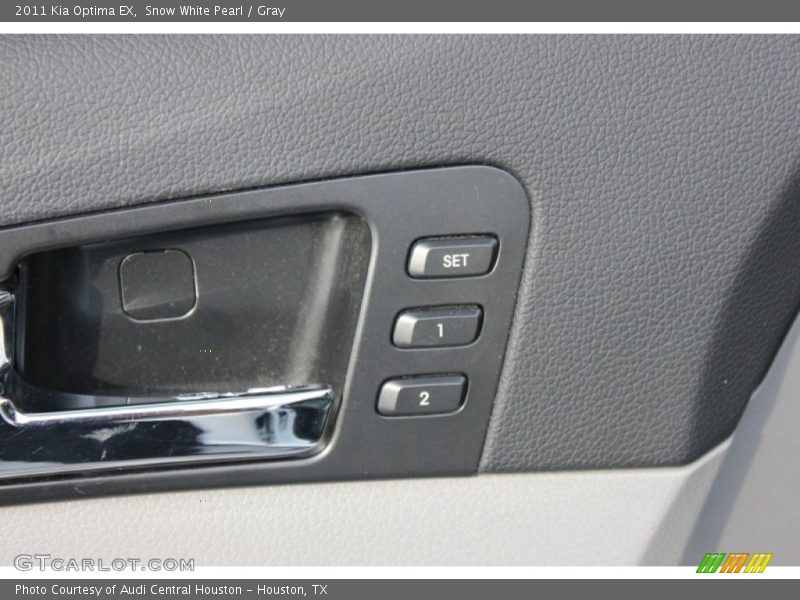 Snow White Pearl / Gray 2011 Kia Optima EX
