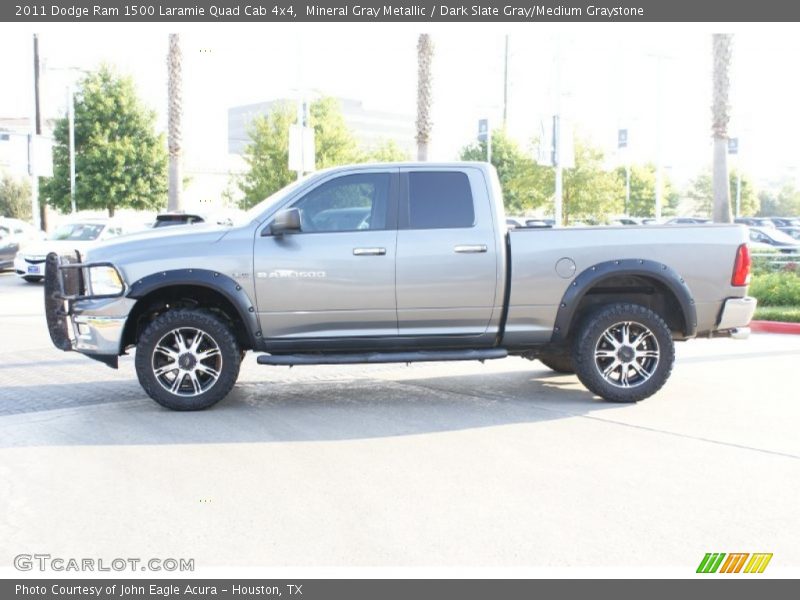 Mineral Gray Metallic / Dark Slate Gray/Medium Graystone 2011 Dodge Ram 1500 Laramie Quad Cab 4x4