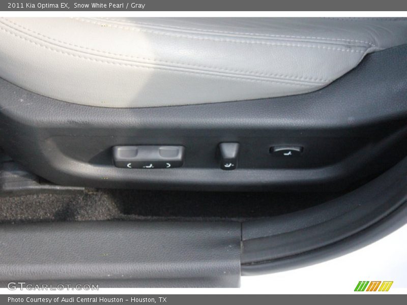 Snow White Pearl / Gray 2011 Kia Optima EX