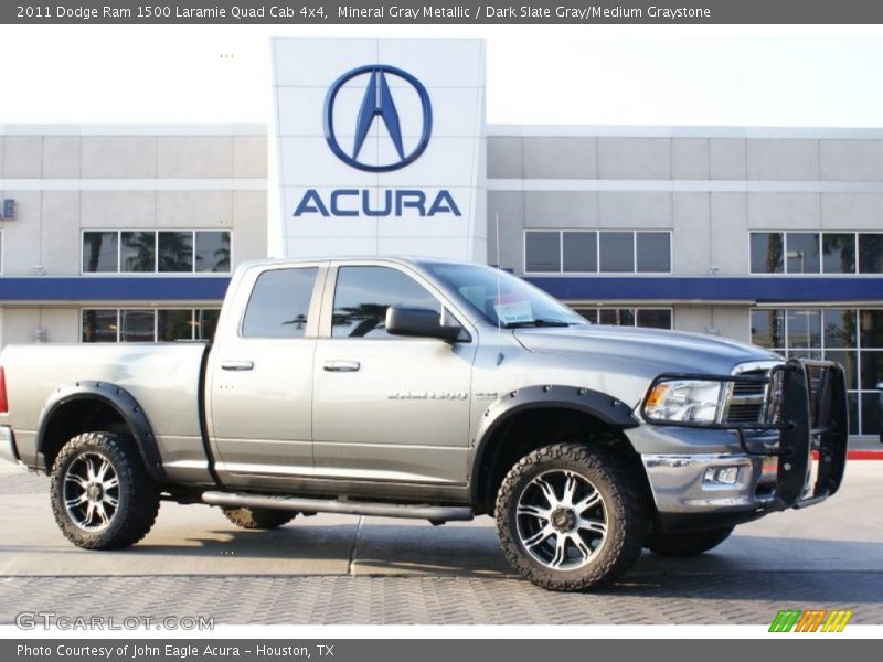 Mineral Gray Metallic / Dark Slate Gray/Medium Graystone 2011 Dodge Ram 1500 Laramie Quad Cab 4x4