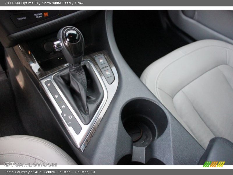 Snow White Pearl / Gray 2011 Kia Optima EX