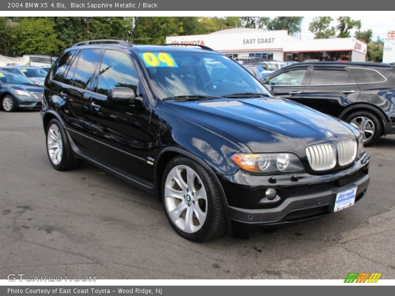 Black Sapphire Metallic / Black 2004 BMW X5 4.8is