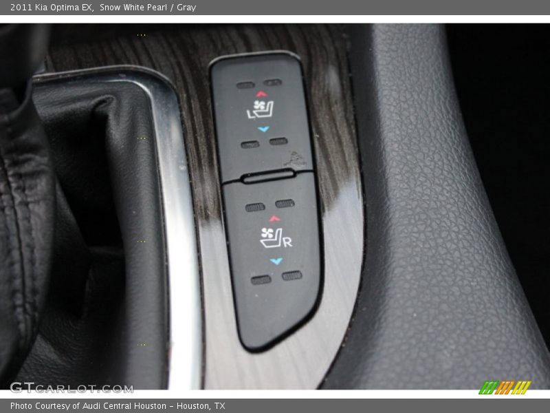Snow White Pearl / Gray 2011 Kia Optima EX