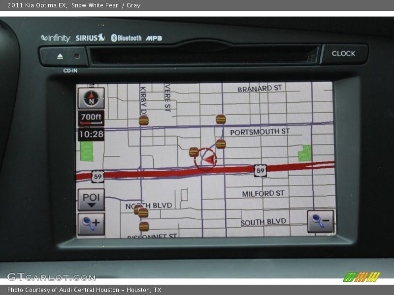 Snow White Pearl / Gray 2011 Kia Optima EX
