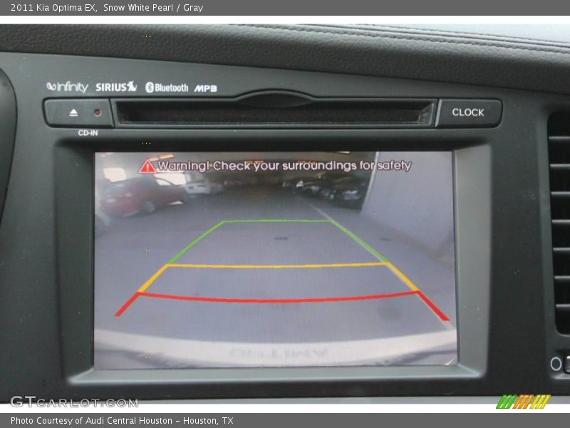 Snow White Pearl / Gray 2011 Kia Optima EX