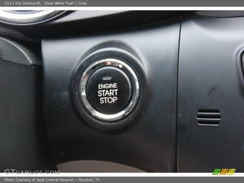 Snow White Pearl / Gray 2011 Kia Optima EX
