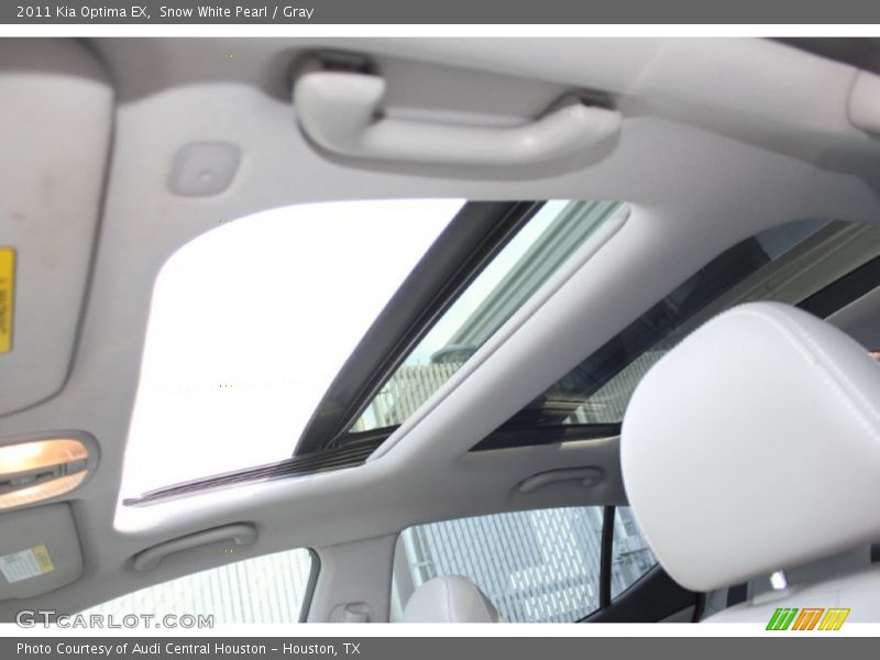 Snow White Pearl / Gray 2011 Kia Optima EX