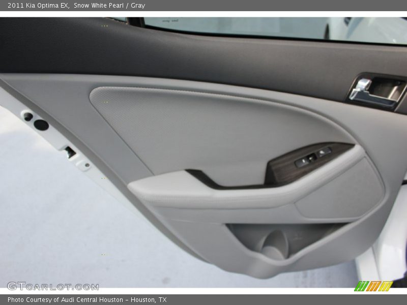Snow White Pearl / Gray 2011 Kia Optima EX