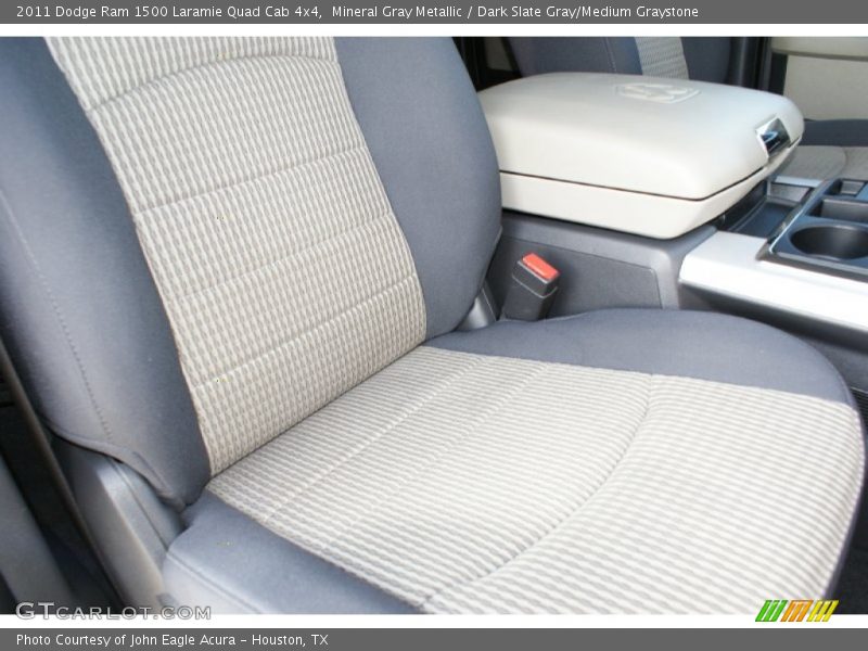 Mineral Gray Metallic / Dark Slate Gray/Medium Graystone 2011 Dodge Ram 1500 Laramie Quad Cab 4x4