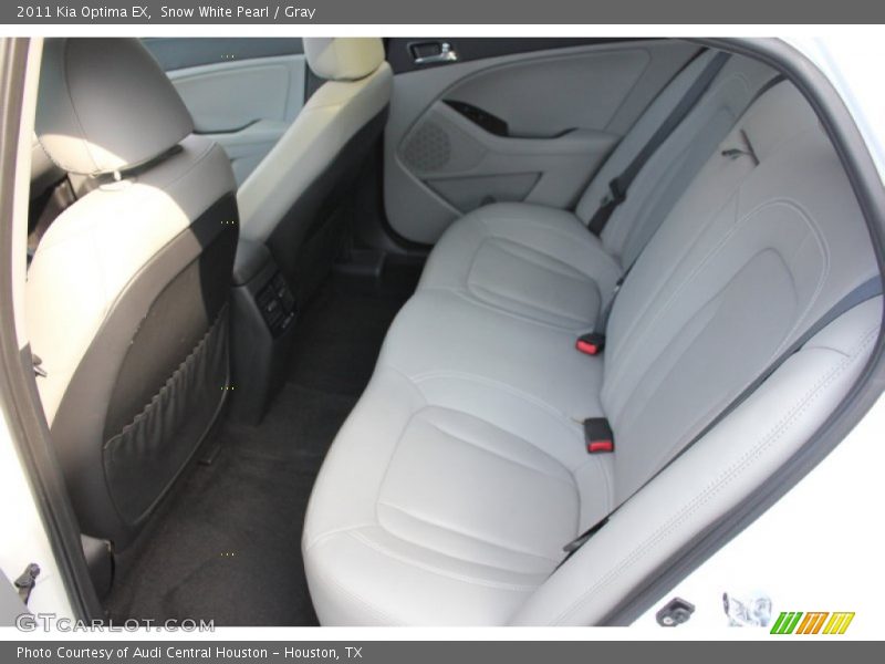 Snow White Pearl / Gray 2011 Kia Optima EX