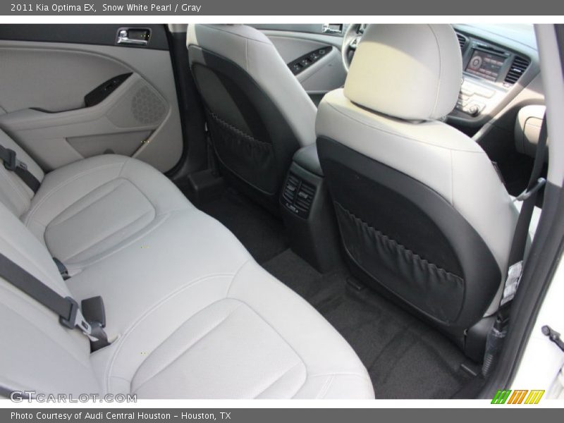 Snow White Pearl / Gray 2011 Kia Optima EX