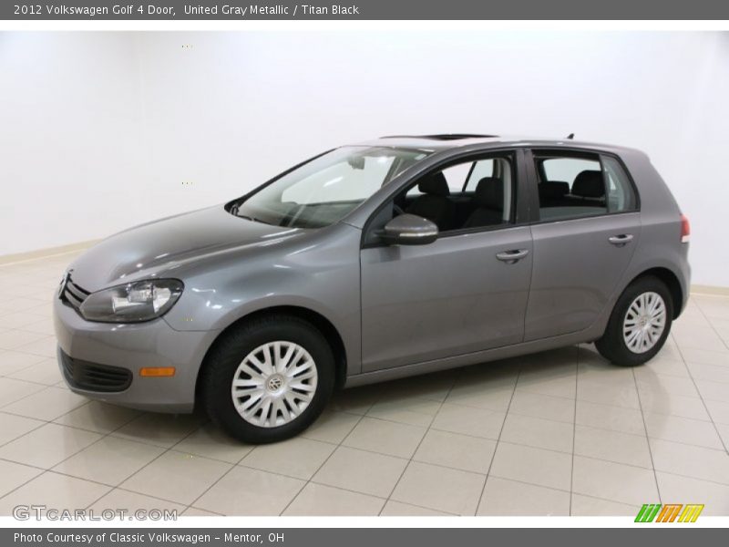 United Gray Metallic / Titan Black 2012 Volkswagen Golf 4 Door