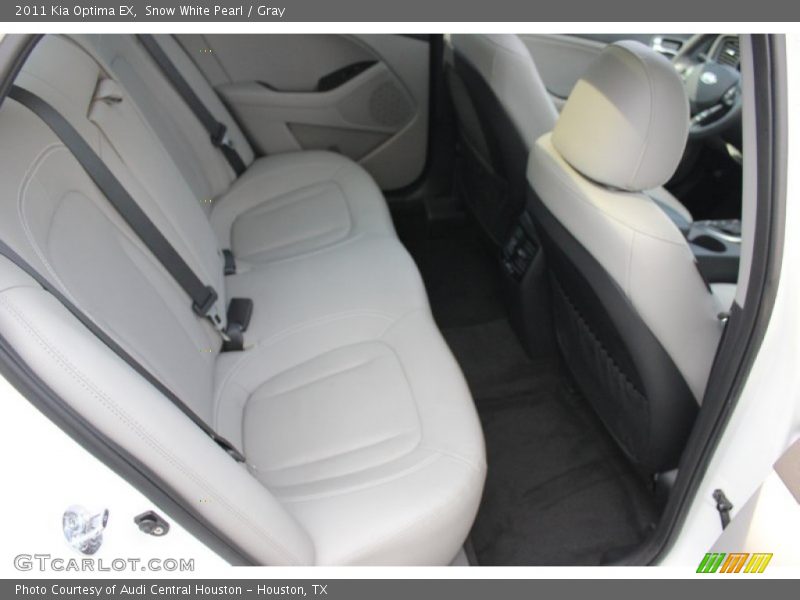 Snow White Pearl / Gray 2011 Kia Optima EX