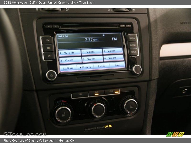 United Gray Metallic / Titan Black 2012 Volkswagen Golf 4 Door