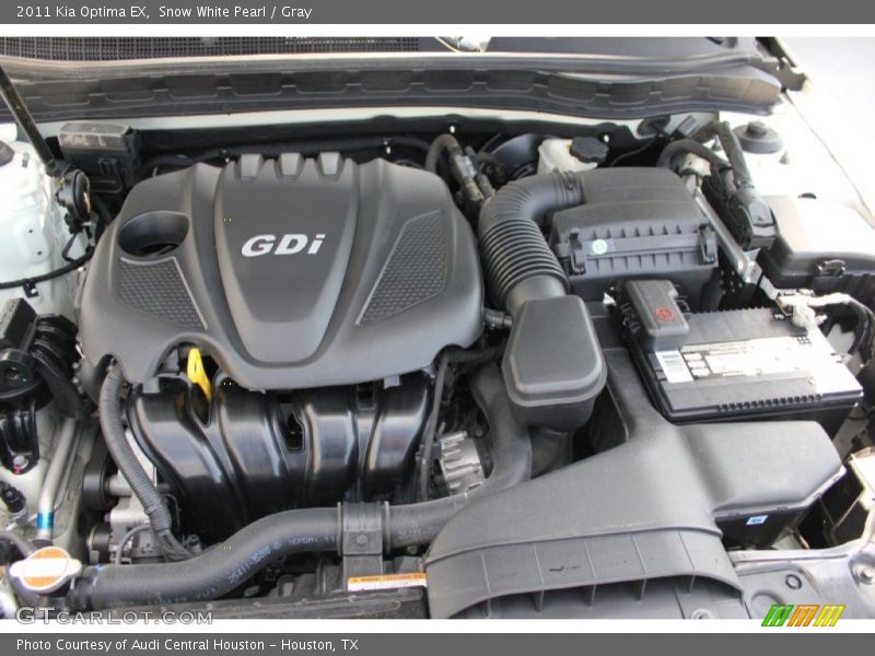 Snow White Pearl / Gray 2011 Kia Optima EX