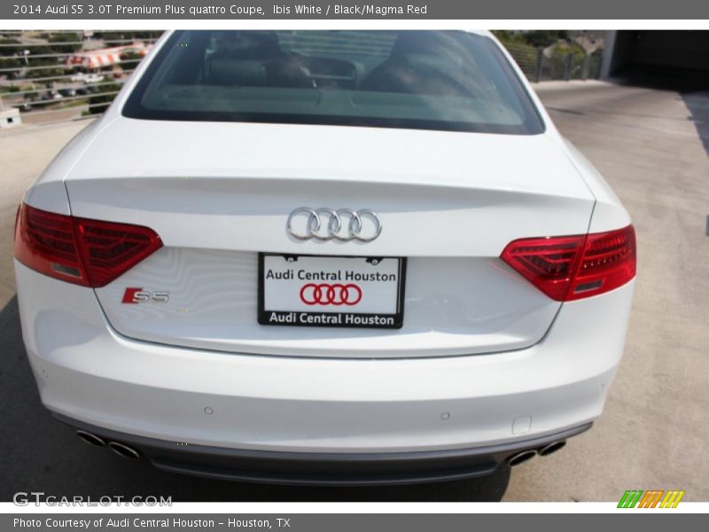 Ibis White / Black/Magma Red 2014 Audi S5 3.0T Premium Plus quattro Coupe